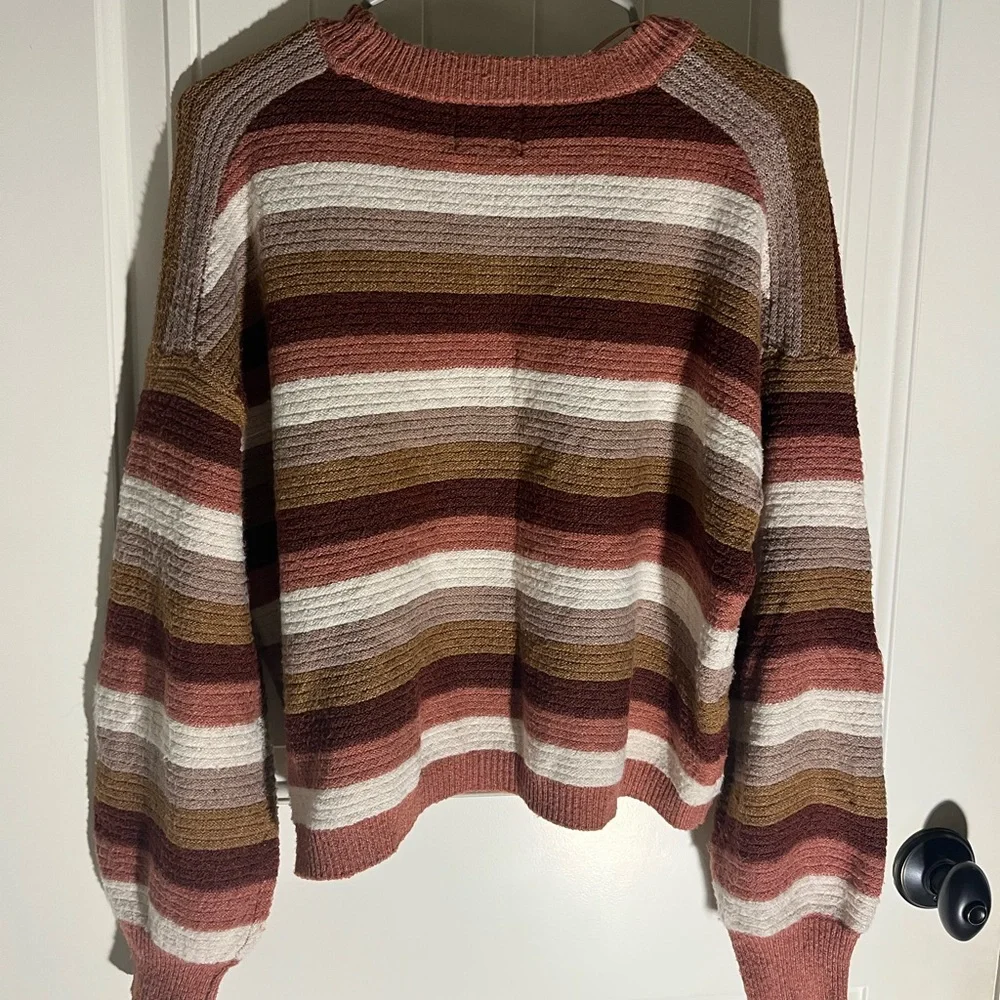 Pink Rose Striped Sweater - Picture 2 of 3